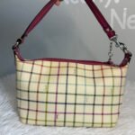 y2k COACH Heritage Plaid Mini Purse Shoulder Bag Wristlet - Image 2