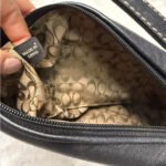 Y2K COACH Vintage Black Leatherware Mini Purse - Image 4