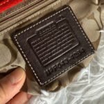 y2k COACH Vintage 4828 Red Suede Hobo Mini Purse Shoulder bag - Image 7