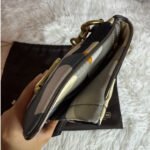 y2k COACH Kisslock Amanda Graphic Op Art Fold Over Clutch Satin Shoulder Bag - Image 6