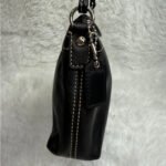 y2k COACH Black Signature Canvas Mini Purse / Wristlet - Image 6