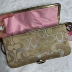y2k COACH Vintage Demi Metallic Gold Silver Mini Purse - Image 5