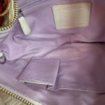 RARE! Coach Vintage Chelsea Tweed Hobo In Sequin Tea Rose Hobo Shoulder Bag - Image 9