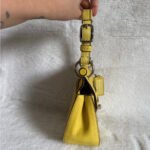 y2k COACH Legacy Yellow Top Handle Crossbody - Image 5