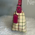 y2k COACH Heritage Plaid Mini Purse Shoulder Bag Wristlet - Image 6