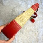 y2k COACH Vintage 8159 Straw Shoulder Bag - Image 3