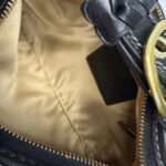 y2k COACH 2007 Black Brown Jacquard Hobo Signature Shoulder Bag - Image 8