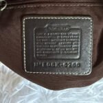 y2k COACH 2006 Brown Signature Hobo Shoulder Bag - Image 7