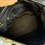 y2k COACH Black Brown Khaki Signature Legacy Flip Turnlock - Image 10