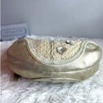 RARE! Coach Vintage Chelsea Tweed Hobo In Sequin Tea Rose Hobo Shoulder Bag - Image 3
