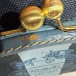 y2k COACH Vintage Kisslock Stripe Top Handle Mini Purse - Image 8