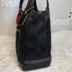 y2k COACH Black Signature 2007 Legacy Ergo Hobo Shoulder Bag - Image 5