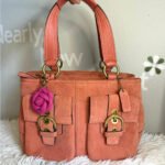 y2k COACH Vintage Soho Buckle Tan Suede Satchel Handbag