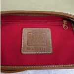 Vintage COACH y2k 2002 9123 Legacy Khaki Leather Canvas Crossbody Shoulder Bag - Image 11