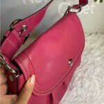 Y2K COACH Pink F13729 Flap Hobo Shoulder Bag - Image 7