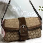 y2k COACH Vintage Brown Soho Flap Shoulder Bag - Image 12