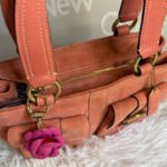 y2k COACH Vintage Soho Buckle Tan Suede Satchel Handbag - Image 7