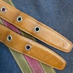 y2k COACH Vintage Denim Suede Striped Crossbody  Shoulder Bag - Image 12