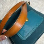 y2k COACH Vintage 9390 Suede Turnlock Mini Purse Shoulder Bag - Image 7