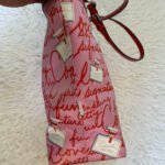 y2k Coach Vintage Red Patent Leather Perfume Print Tote - Image 4