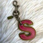 1.5” y2k COACH Vintage "S" Bag Charm Key Fob