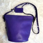COACH 2014 Bleeker Sport Mini Duffle Purple 32281 Crossbody Shoulder Bag