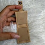 Vintage 2" COACH y2k Canvas Signature Photo Picture Frame Bag Charm Key Fob - Image 4