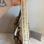 y2k COACH Brown Cream Signature Ergo Hobo Shoulder Bag - Image 6