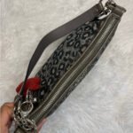 y2k COACH Leopard Silver Metallic Mini Purse shoulder bag - Image 6