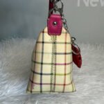 y2k COACH Heritage Plaid Mini Purse Shoulder Bag Wristlet - Image 5